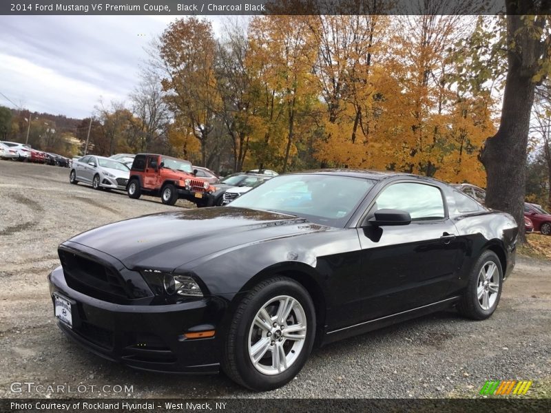 Black / Charcoal Black 2014 Ford Mustang V6 Premium Coupe