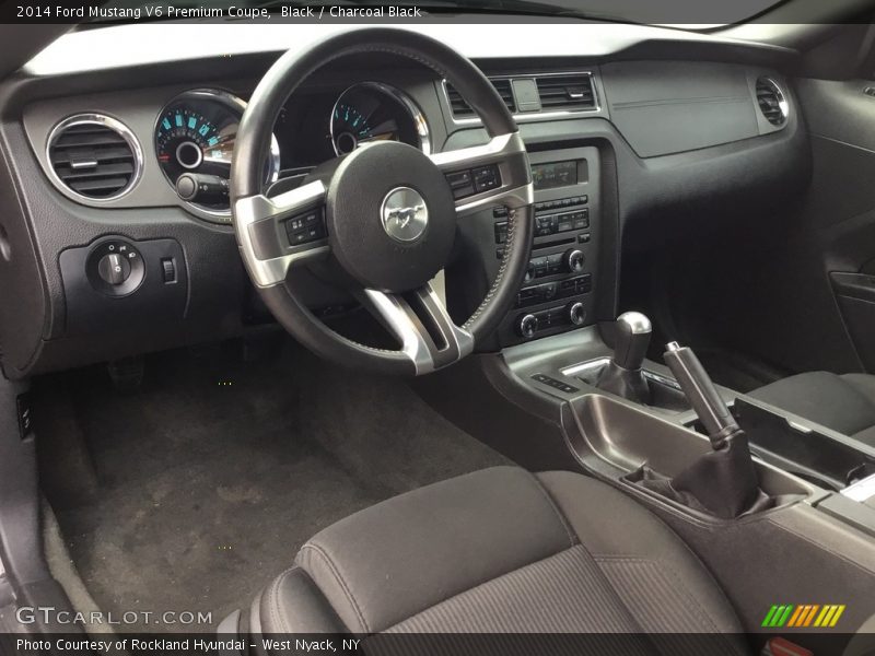 Black / Charcoal Black 2014 Ford Mustang V6 Premium Coupe