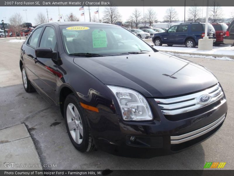 Dark Amethyst Metallic / Charcoal Black 2007 Ford Fusion SE