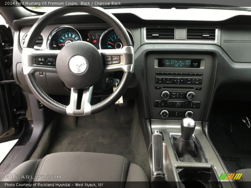 Black / Charcoal Black 2014 Ford Mustang V6 Premium Coupe