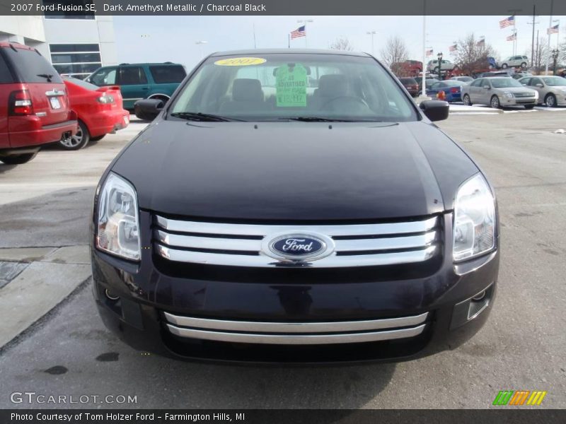 Dark Amethyst Metallic / Charcoal Black 2007 Ford Fusion SE