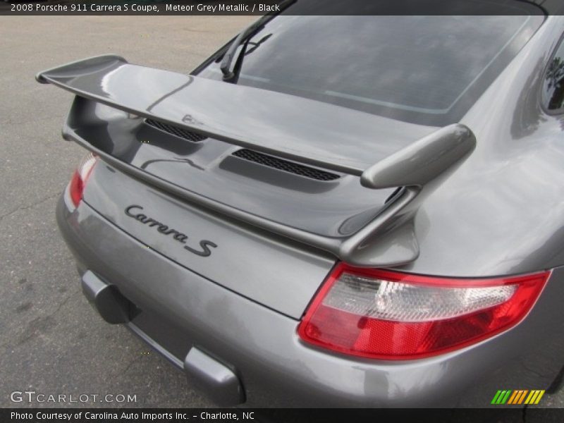 Meteor Grey Metallic / Black 2008 Porsche 911 Carrera S Coupe