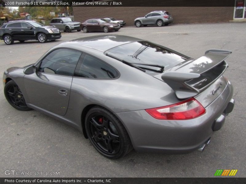 Meteor Grey Metallic / Black 2008 Porsche 911 Carrera S Coupe