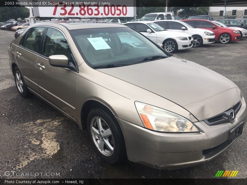 Desert Mist Metallic / Ivory 2003 Honda Accord EX Sedan