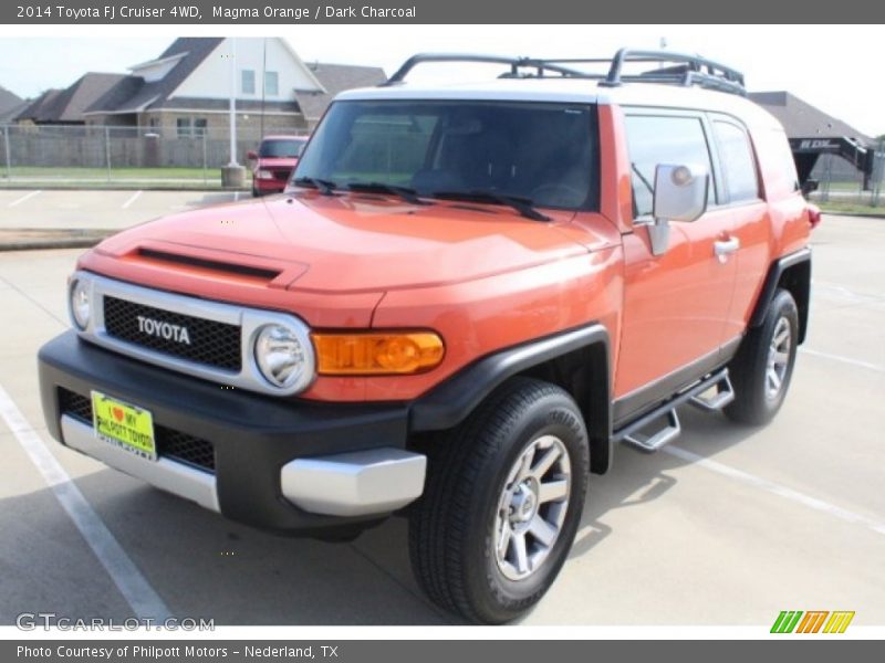 Magma Orange / Dark Charcoal 2014 Toyota FJ Cruiser 4WD