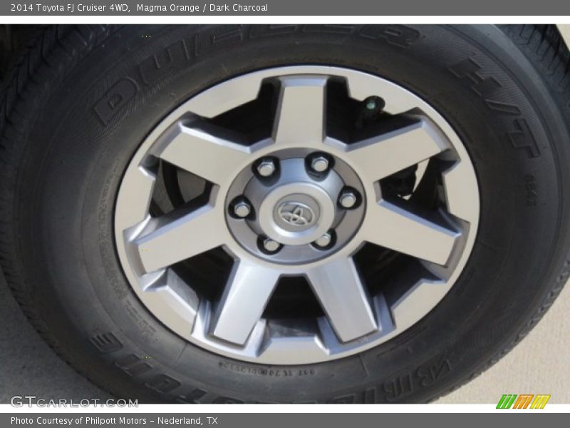 Magma Orange / Dark Charcoal 2014 Toyota FJ Cruiser 4WD