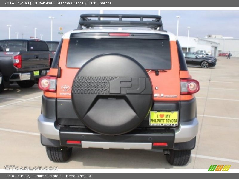 Magma Orange / Dark Charcoal 2014 Toyota FJ Cruiser 4WD