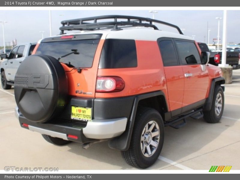 Magma Orange / Dark Charcoal 2014 Toyota FJ Cruiser 4WD