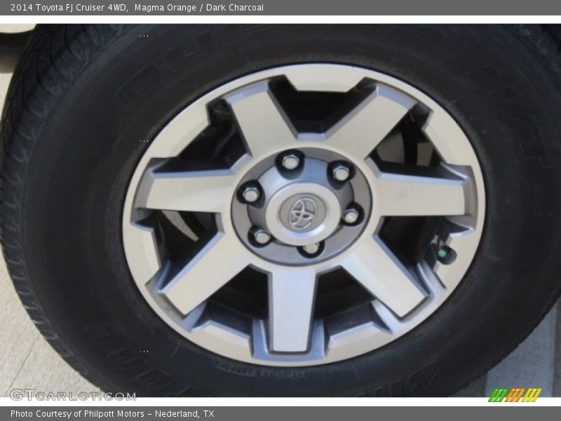 Magma Orange / Dark Charcoal 2014 Toyota FJ Cruiser 4WD