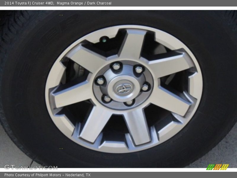 Magma Orange / Dark Charcoal 2014 Toyota FJ Cruiser 4WD