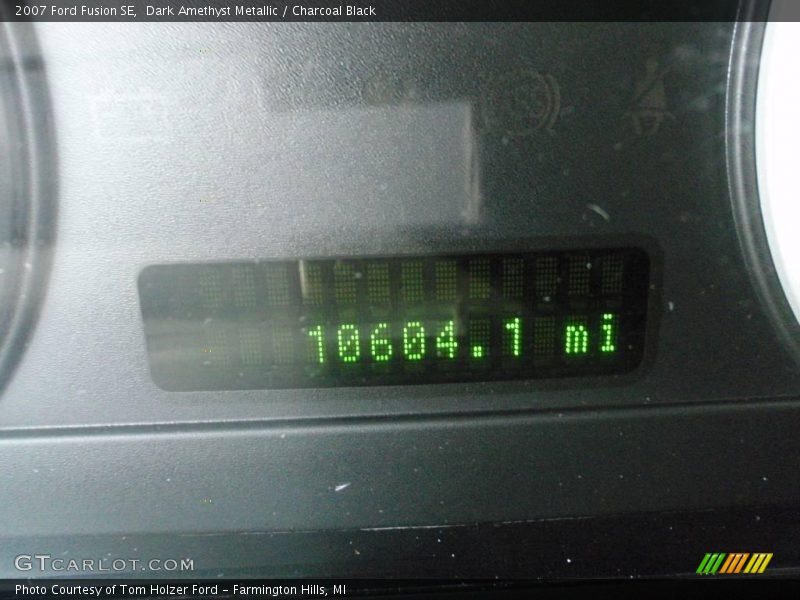 Dark Amethyst Metallic / Charcoal Black 2007 Ford Fusion SE