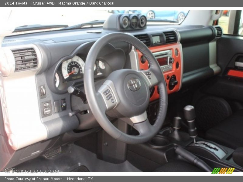 Magma Orange / Dark Charcoal 2014 Toyota FJ Cruiser 4WD