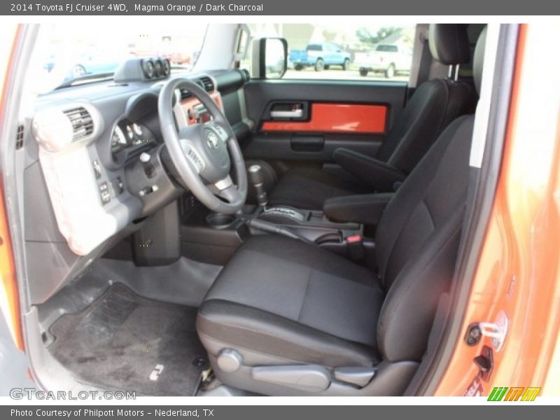 Magma Orange / Dark Charcoal 2014 Toyota FJ Cruiser 4WD