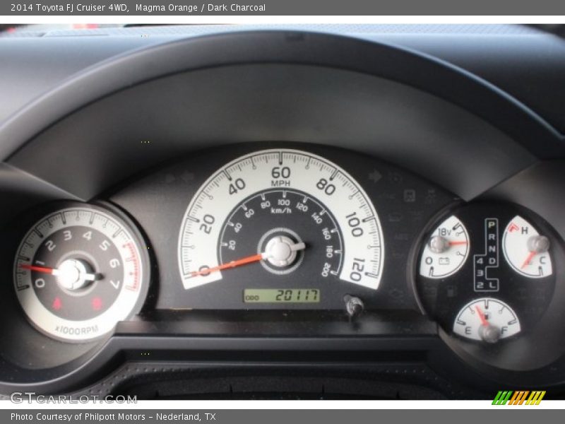 Magma Orange / Dark Charcoal 2014 Toyota FJ Cruiser 4WD