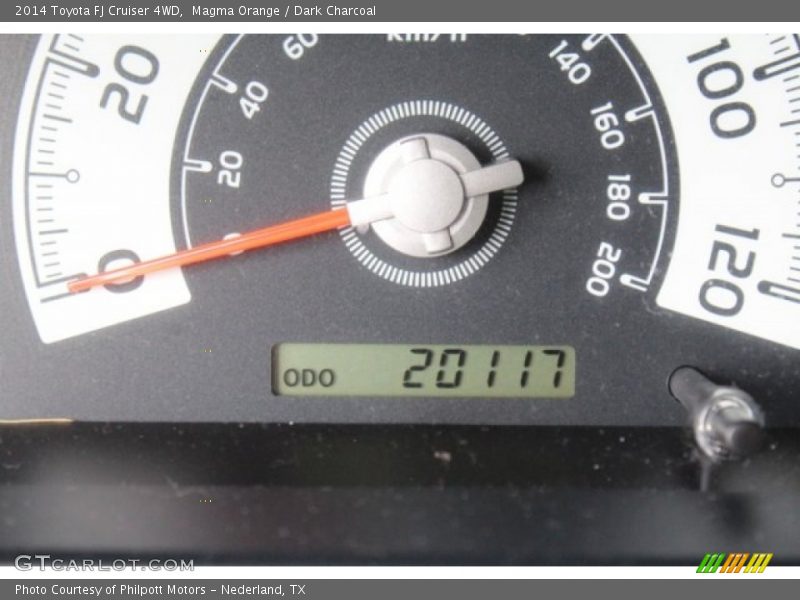 Magma Orange / Dark Charcoal 2014 Toyota FJ Cruiser 4WD