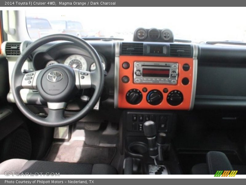 Magma Orange / Dark Charcoal 2014 Toyota FJ Cruiser 4WD