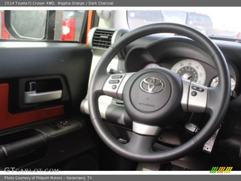 Magma Orange / Dark Charcoal 2014 Toyota FJ Cruiser 4WD