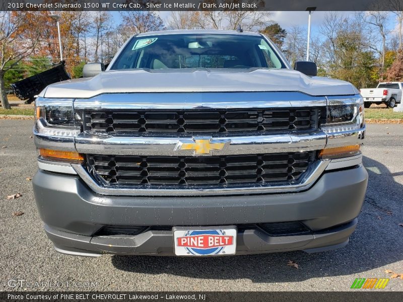 Silver Ice Metallic / Dark Ash/Jet Black 2018 Chevrolet Silverado 1500 WT Crew Cab