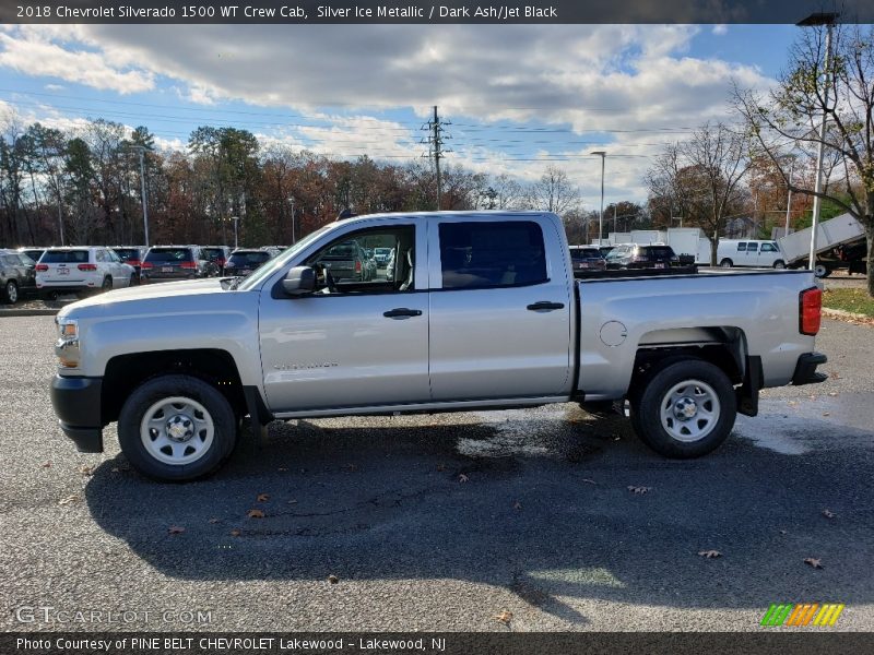 Silver Ice Metallic / Dark Ash/Jet Black 2018 Chevrolet Silverado 1500 WT Crew Cab