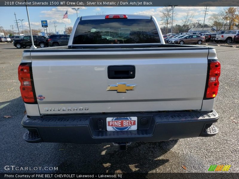 Silver Ice Metallic / Dark Ash/Jet Black 2018 Chevrolet Silverado 1500 WT Crew Cab