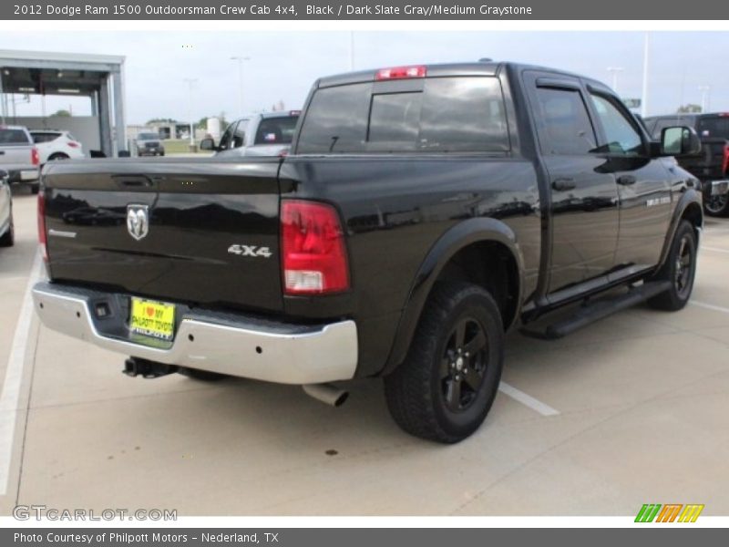 Black / Dark Slate Gray/Medium Graystone 2012 Dodge Ram 1500 Outdoorsman Crew Cab 4x4