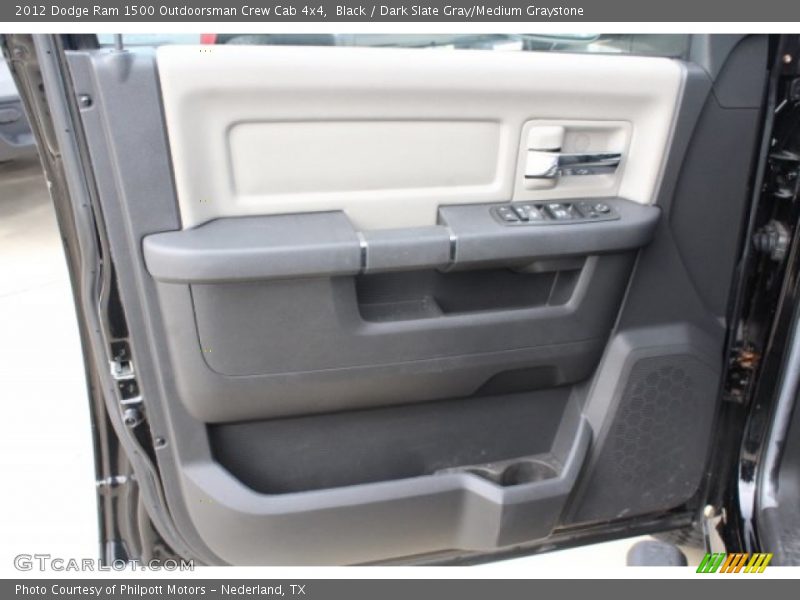 Black / Dark Slate Gray/Medium Graystone 2012 Dodge Ram 1500 Outdoorsman Crew Cab 4x4