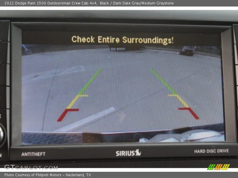Black / Dark Slate Gray/Medium Graystone 2012 Dodge Ram 1500 Outdoorsman Crew Cab 4x4