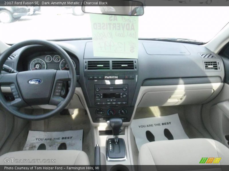 Dark Amethyst Metallic / Charcoal Black 2007 Ford Fusion SE