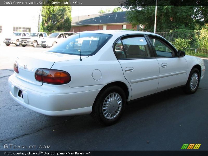 Summit White / Gray 2003 Chevrolet Malibu Sedan