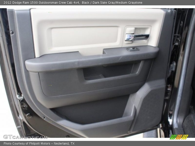 Black / Dark Slate Gray/Medium Graystone 2012 Dodge Ram 1500 Outdoorsman Crew Cab 4x4