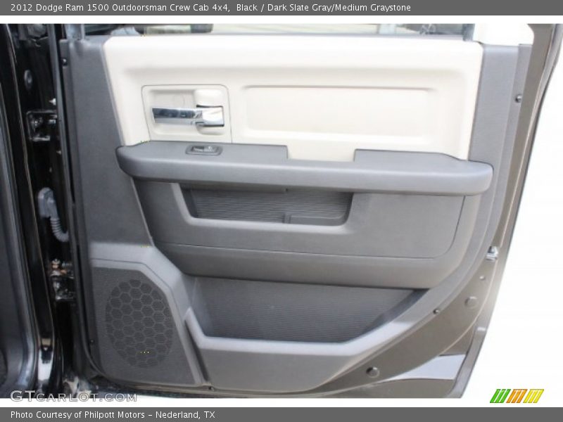 Black / Dark Slate Gray/Medium Graystone 2012 Dodge Ram 1500 Outdoorsman Crew Cab 4x4