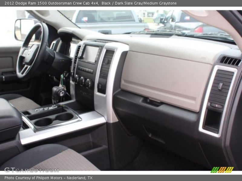 Black / Dark Slate Gray/Medium Graystone 2012 Dodge Ram 1500 Outdoorsman Crew Cab 4x4