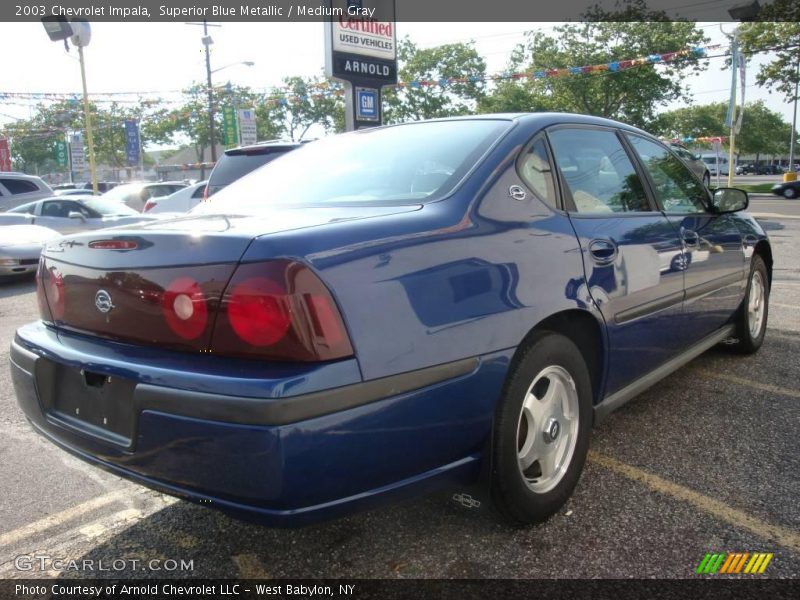 Superior Blue Metallic / Medium Gray 2003 Chevrolet Impala