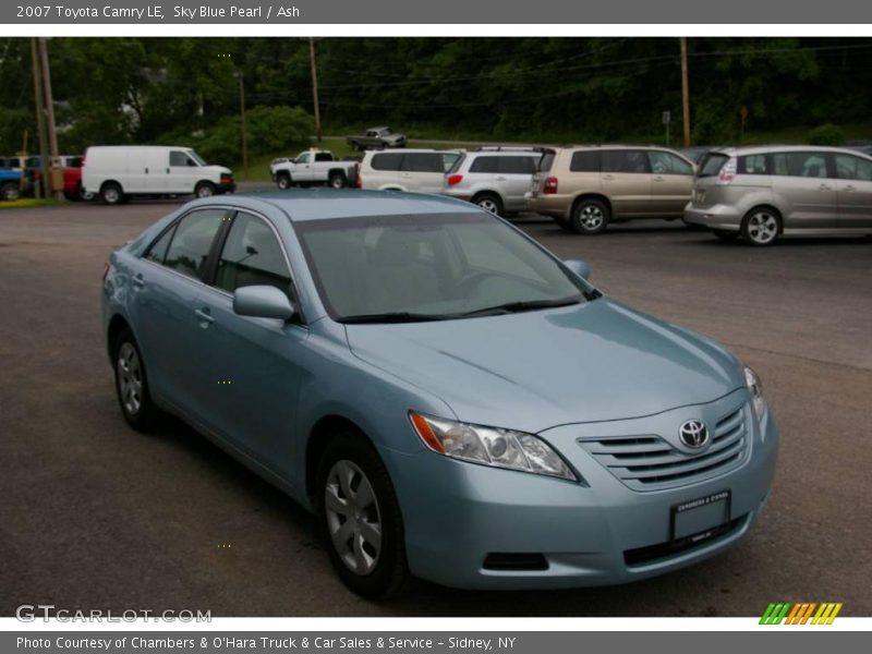 Sky Blue Pearl / Ash 2007 Toyota Camry LE