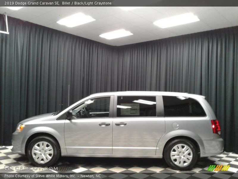 Billet / Black/Light Graystone 2019 Dodge Grand Caravan SE