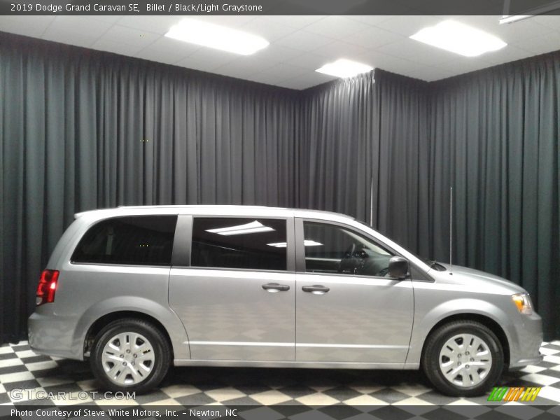 Billet / Black/Light Graystone 2019 Dodge Grand Caravan SE
