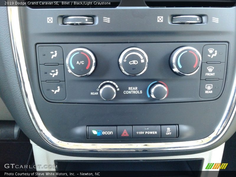 Billet / Black/Light Graystone 2019 Dodge Grand Caravan SE