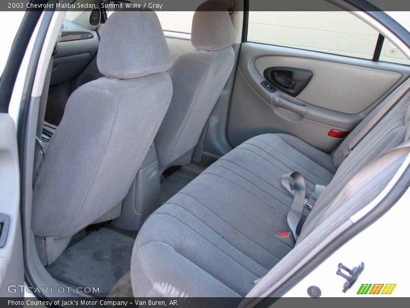 Summit White / Gray 2003 Chevrolet Malibu Sedan
