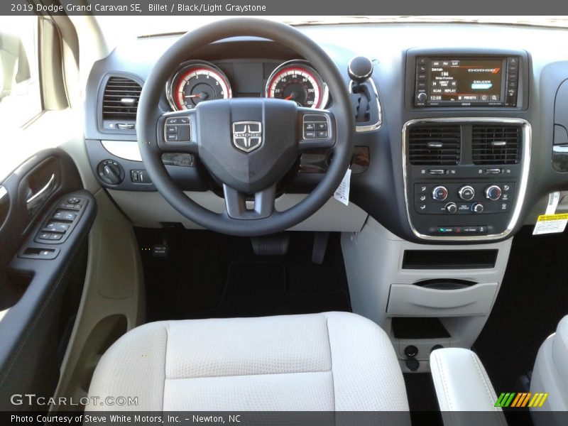 Billet / Black/Light Graystone 2019 Dodge Grand Caravan SE