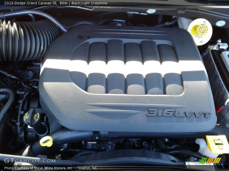Billet / Black/Light Graystone 2019 Dodge Grand Caravan SE