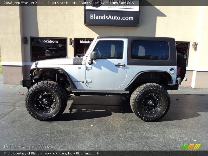 Bright Silver Metallic / Dark Slate Gray/Medium Slate Gray 2008 Jeep Wrangler X 4x4