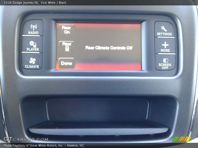 Vice White / Black 2018 Dodge Journey SE