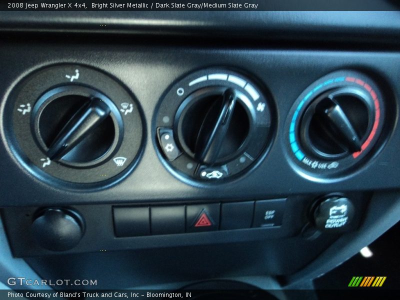 Bright Silver Metallic / Dark Slate Gray/Medium Slate Gray 2008 Jeep Wrangler X 4x4