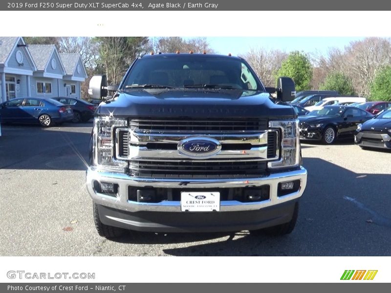 Agate Black / Earth Gray 2019 Ford F250 Super Duty XLT SuperCab 4x4