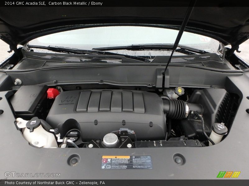 Carbon Black Metallic / Ebony 2014 GMC Acadia SLE