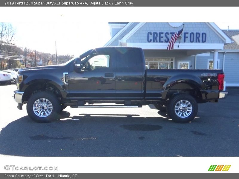 Agate Black / Earth Gray 2019 Ford F250 Super Duty XLT SuperCab 4x4