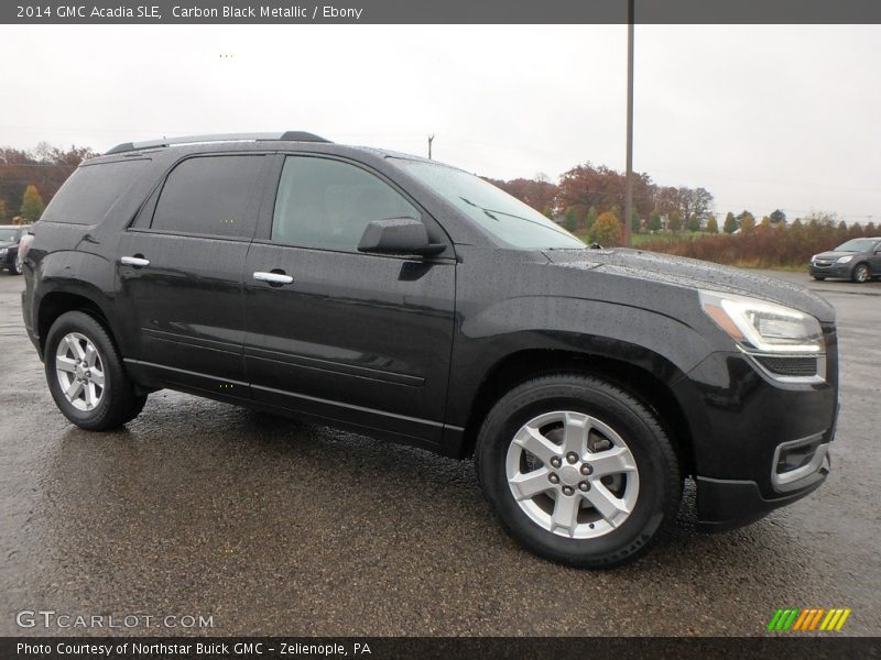 Carbon Black Metallic / Ebony 2014 GMC Acadia SLE