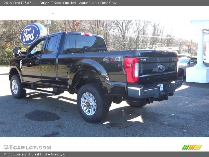 Agate Black / Earth Gray 2019 Ford F250 Super Duty XLT SuperCab 4x4