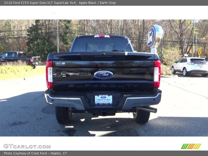 Agate Black / Earth Gray 2019 Ford F250 Super Duty XLT SuperCab 4x4