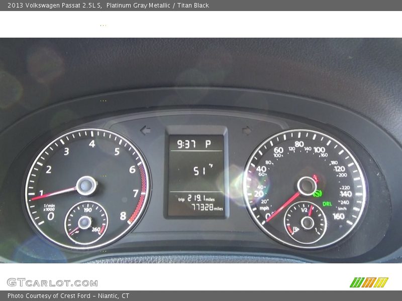 Platinum Gray Metallic / Titan Black 2013 Volkswagen Passat 2.5L S
